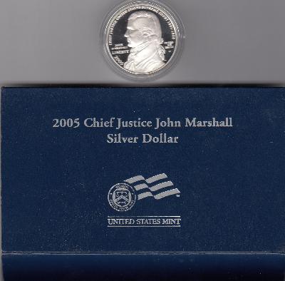 Beschrijving: 1 Dollar JOHN MARCHALL ORIGINAL CASE